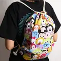 tsum Mickey Minnie Diagonal canvas tote bag big bucket burden casual everyday bags Backpacks 20150727