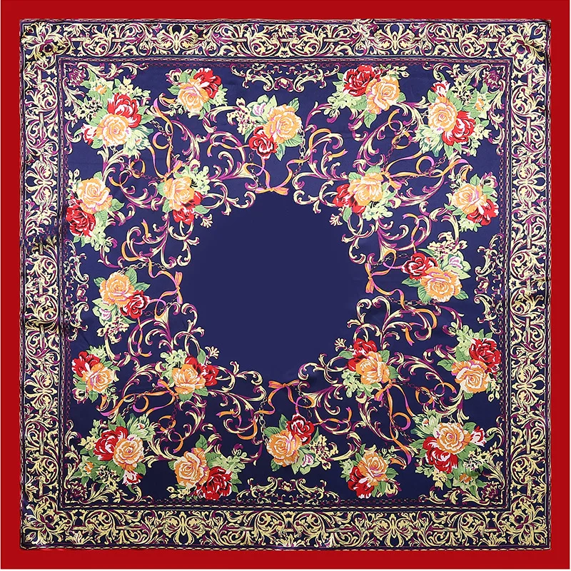 Floral pattern Wholesale polyester head scarf