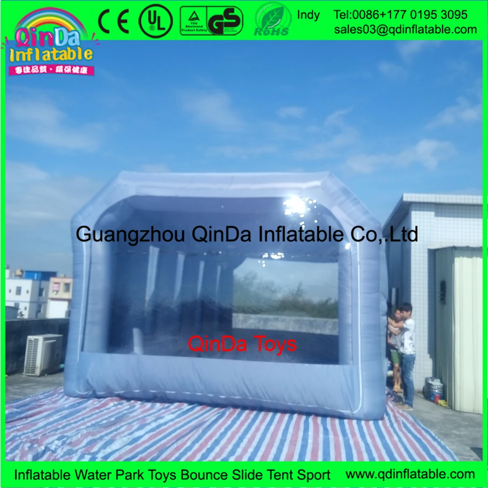 
10*5*3.5m Inflatable Car Wash Tent for Car Painting Room,Inflatable Spray Paint Booth with Carbon Filter 