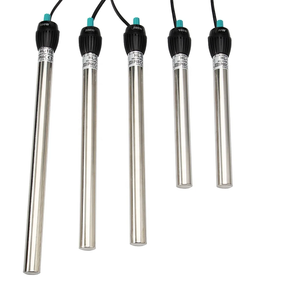 Seabillion HL-188 500 Watts Aquariums Stainless Steel High Power Heaters Aquarium & Accessories Fully Submersible Heater
