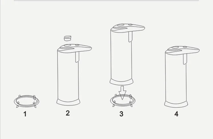 Автоматический Бесконтактный Диспенсер жидкого мыла из нержавеющей стали с инфракрасным датчиком