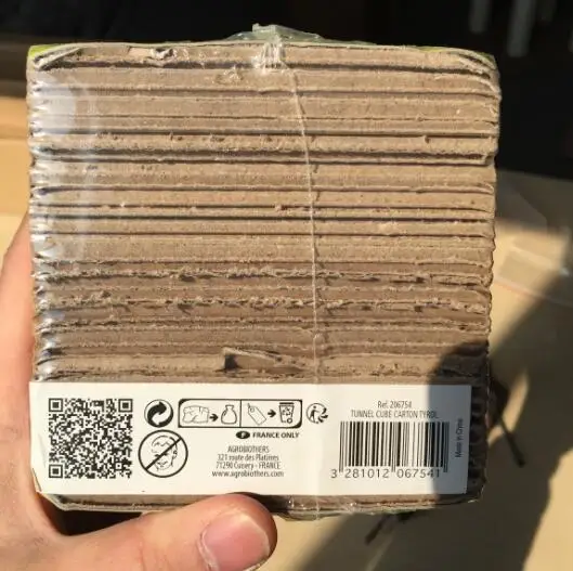 Симпатичный фантастический дизайн, цветной картонный туннель для домашних животных, игрушка для хомяка, тоннель для кошек