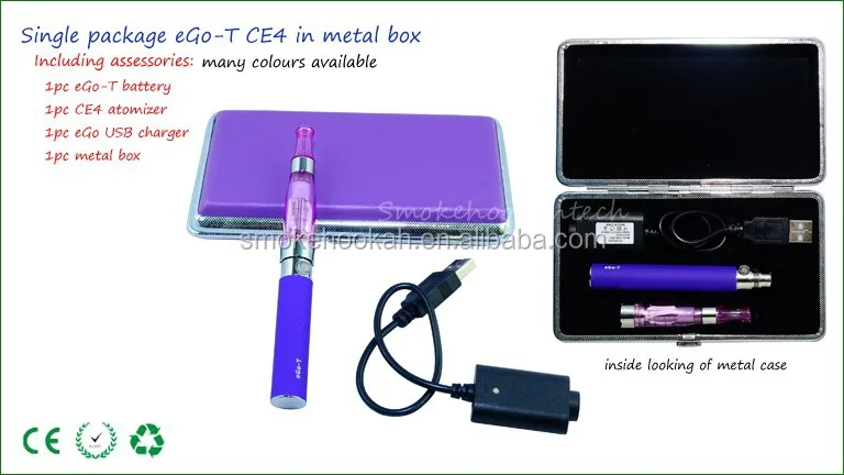 Factory Wholesales Fashion Design e-cig metal Case e Cigarette Box ,ego metal box