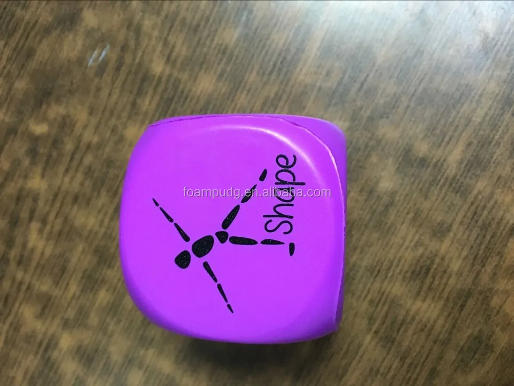 60 мм круглая угловая игрушка из пены для снятия стресса, игральные кости