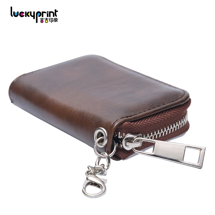 2018 New Products Blank Sublimation Leather Car Key Case, Rifd Car Key Case Mini Bag, Custom Printing Car Key Case Shell