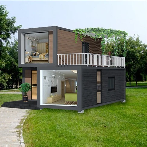 
Hot sale prefabricated shipping container living light steel villa 