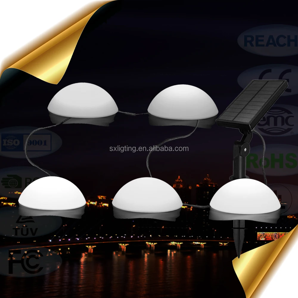 
LED Hemisphere Garden Lighting / Glowing Hemisphere Ball / Solar Powered Garden Lighting 
