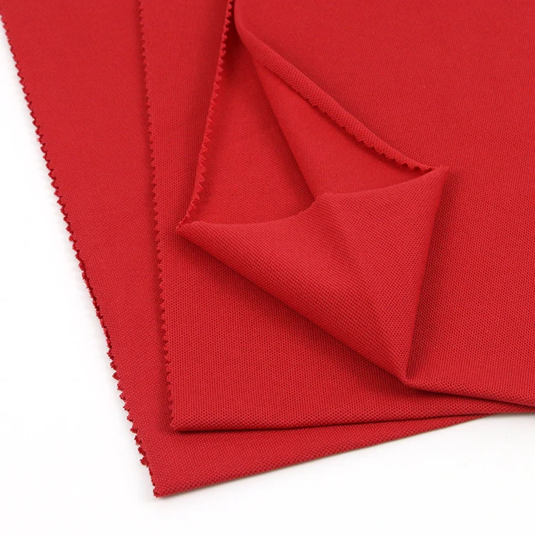 Wholesale t-shirt organic thick cotton pique knit fabric price