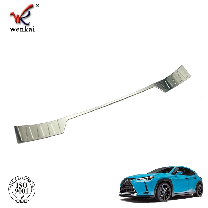 For Lexus UX200 UX250h UX260h Stainless Steel Rear Bumper Outside Foot Sill Plate Guard Protector Cover Trim Car Accessories