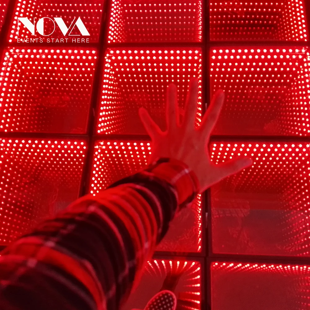 NOVA New Products Led 3d Optical Illusions Led Mirror Led Dance Floor/dance Floor