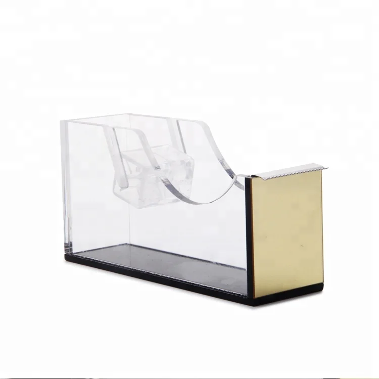 Office accessories stationery tape dispenser neon color acrylic desk tape dispenser