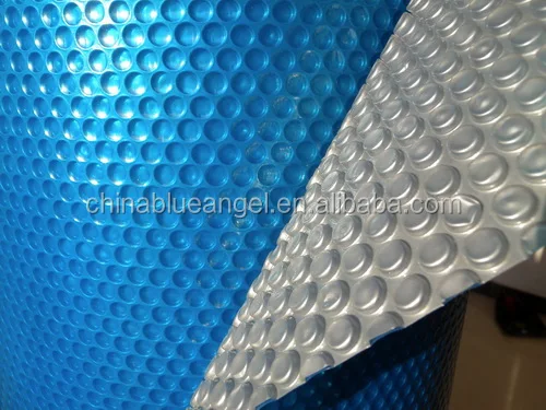 High Quality Silver Blue Swimming Pool cover  bubble foam automatic swimming pool solar cover