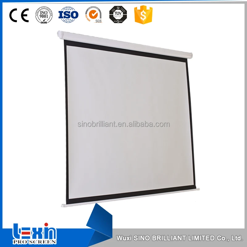 Manual Pull Down Projection Screen Wall Projector Screen