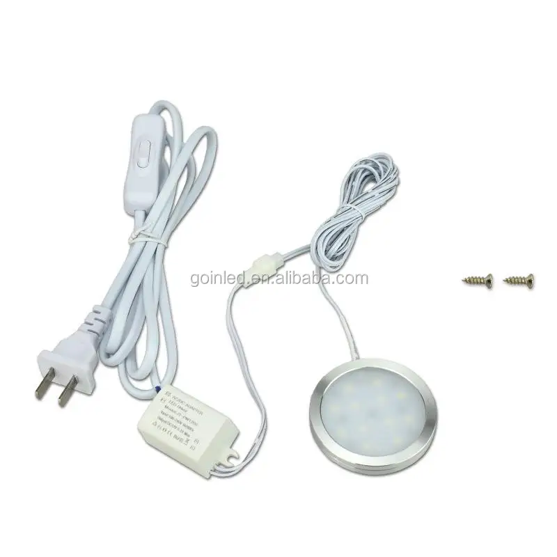 
DC12V 3w surface led cabinet light SMD LED LED wardrobe light 110/220V input voltage with Euro/USA plug option 