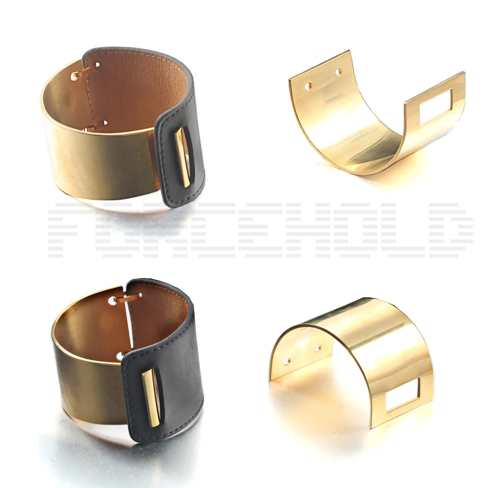 Gold Stainless Steel  Arch Bridge Shaped Bracelet Clasp