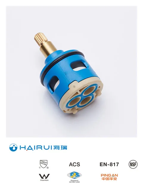 
33mm 3 way diverter faucet tap mixer ceramic cartridge,HR33D-F01 factory supply export directly Japanese PC raw maetial 