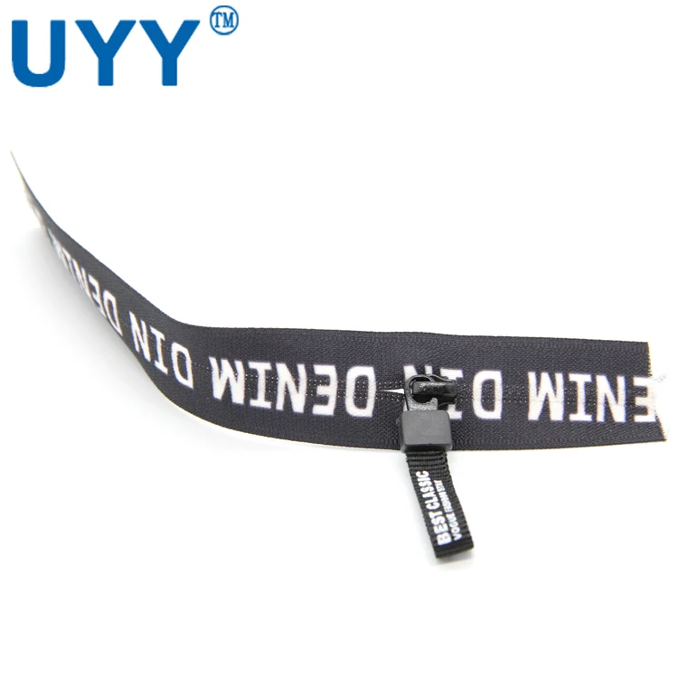 
Printed letters 7.5' 3# waterproof nylon zipper 