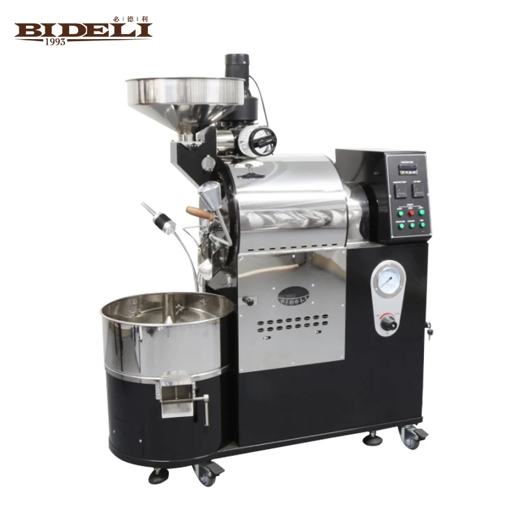 Bideli double layer stainless steel drum coffee roasters/coffee beans roaster 1kg 2kg 3kg