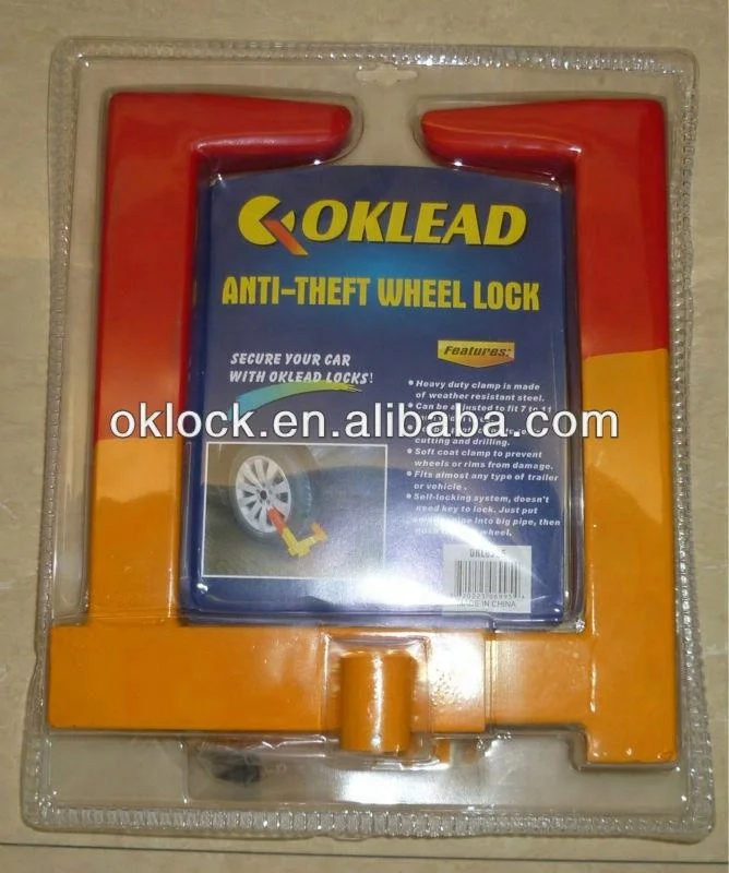 New strong car wheel clamp lock with full brass cylinder