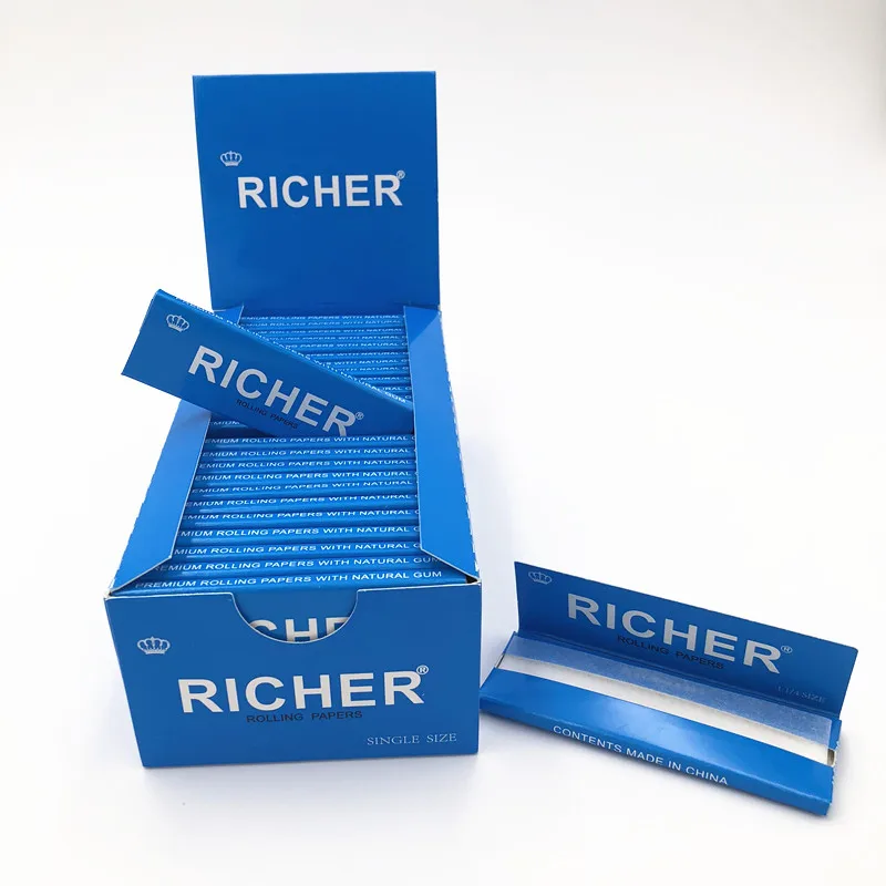 70mm*36mm Single Size Natural Hemp Cigarette Rolling Paper