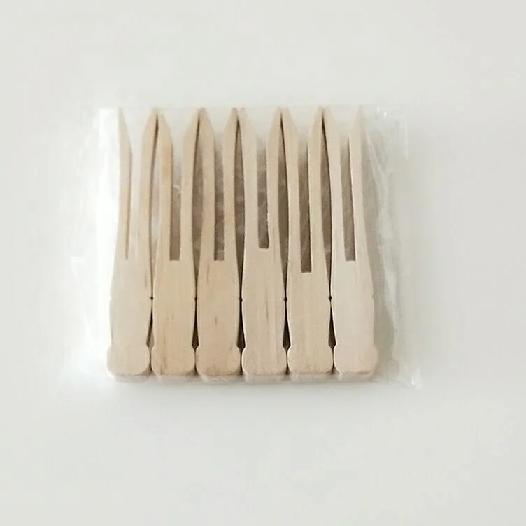 Beautiful wooden clips , wooden bag clips , wooden pegs