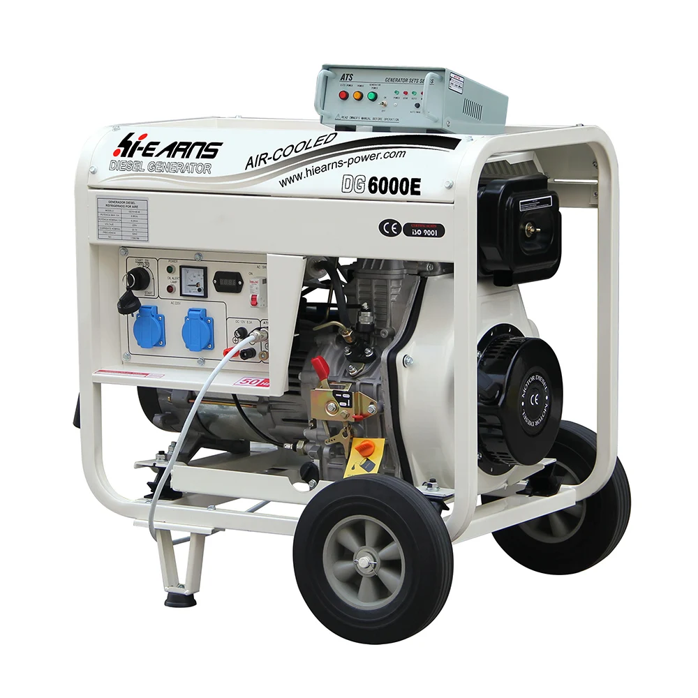 Автоматический старт 5 кВт портативный дизельный генератор с функцией ATS