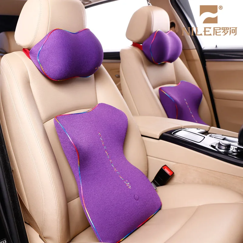 Car Seat Headrest Pad Memory Foam Pillow Head Neck Rest Support Cushion