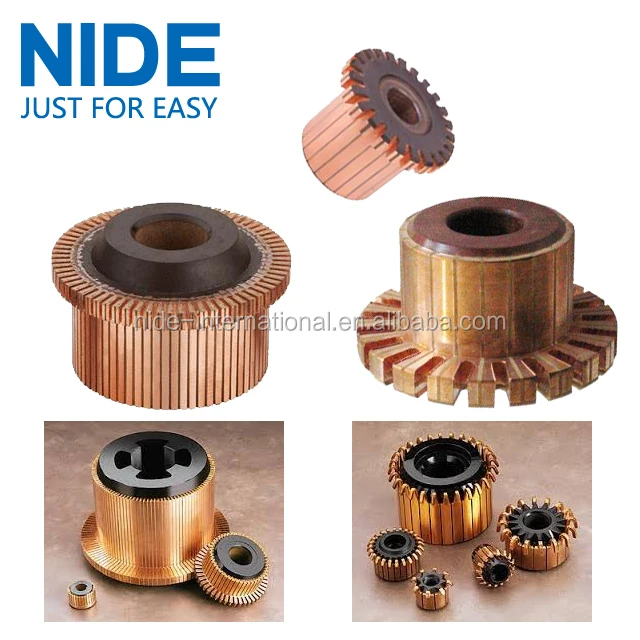 24 segments electric motor starter motor part armature copper commutator for dc commutator