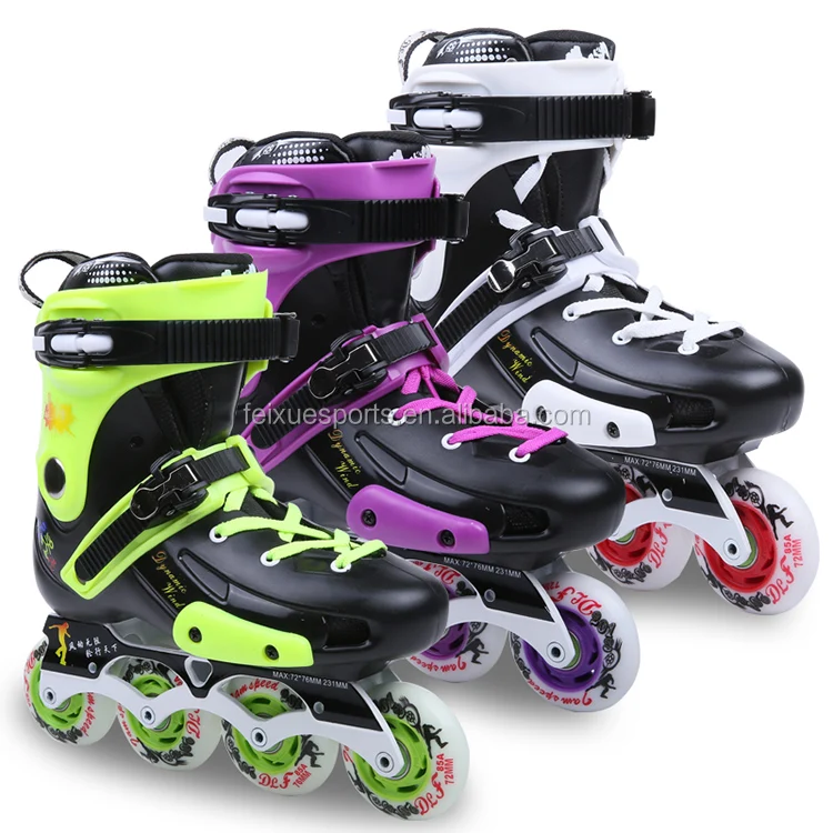 
adult inline skating patins roller blading four wheel skates shoes for Kids children men women 