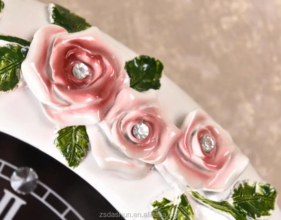 animal phoenix resin wall clock large H77*L50*W10 CM