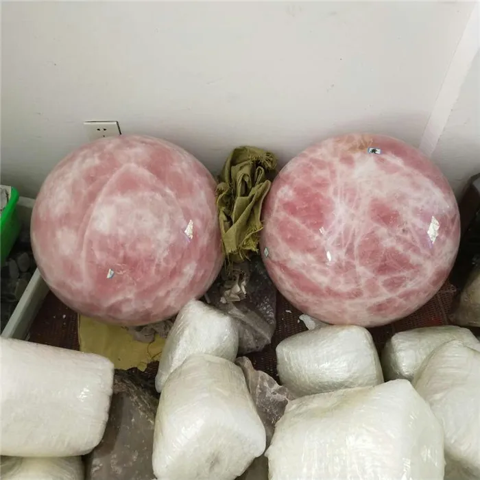 500mm Natural Rose Quartz Crystal Decorative Balls Big Size Crystal Spheres