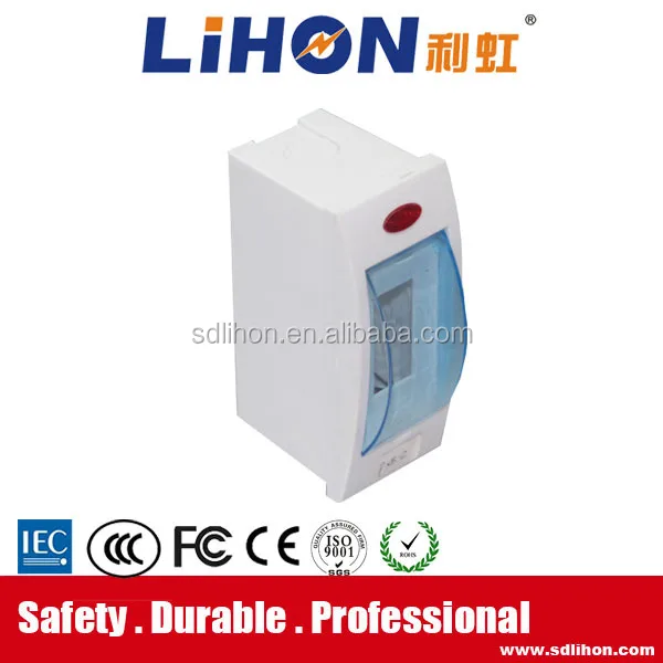 1 way mini plastic mcb box/ Circuit Breaker Box