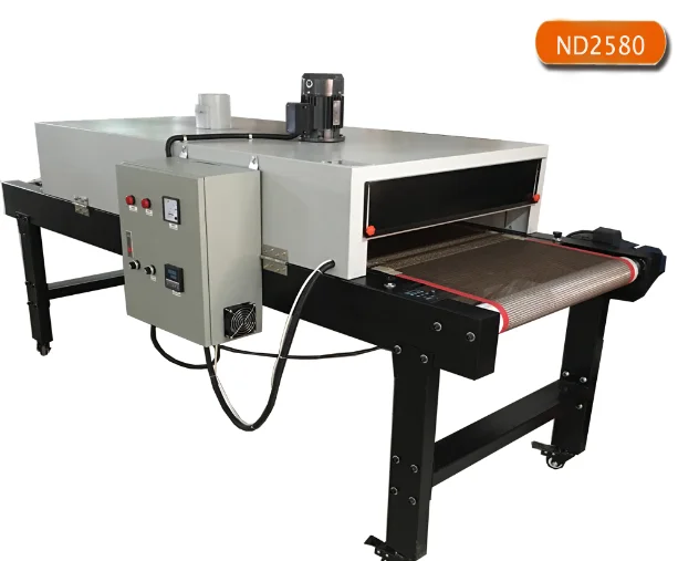 RUIDA ND2580 customized T-shirt industrial microwave tunnel dryer