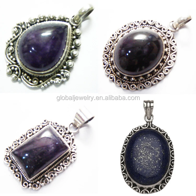 
Raw gemstone jewellery 