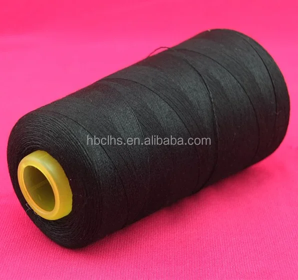 Wuhan manufacture spun polyester overlock sewing thread AAA high quality 50s/2 50s/3