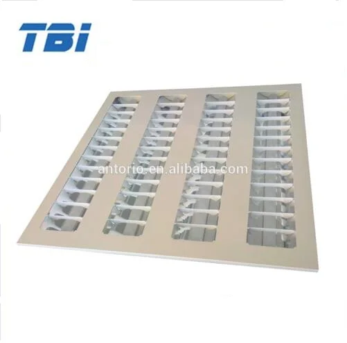 600*600  T 8 fluorescent or LED  grille light  fixture recessed louver  light fixture