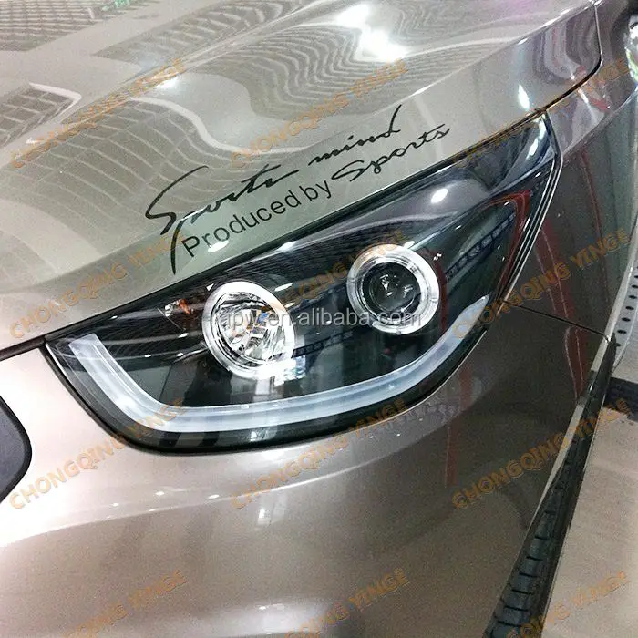LED Head Lamp Angel Eyes For HYUNDAI Tucson IX35 09-13 year