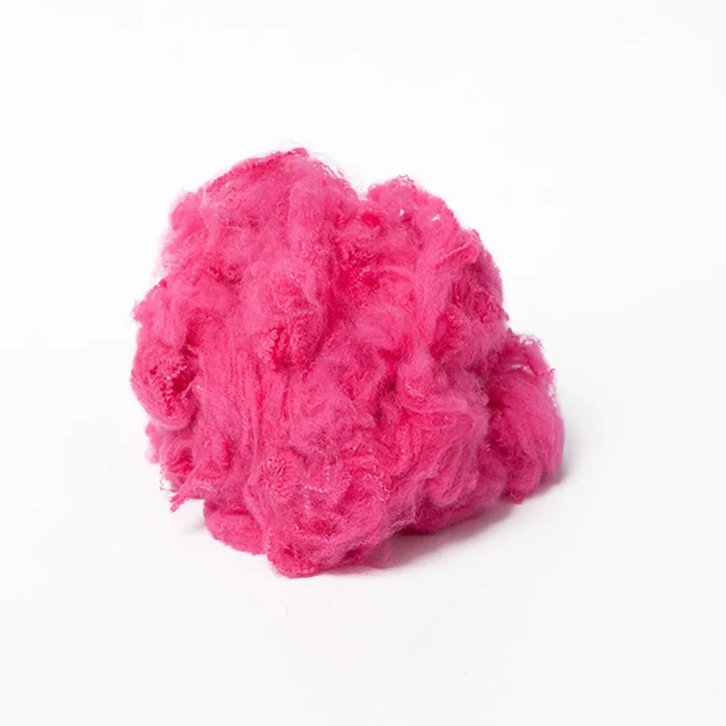 Colored polyester staple fiber with great grade for nonwovens