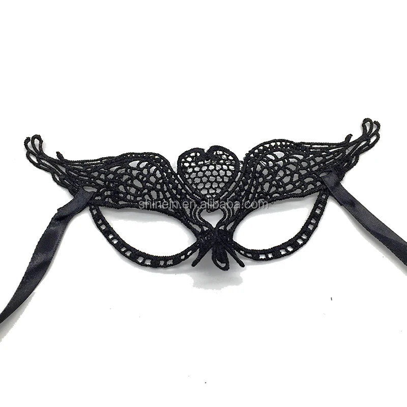 Women Sexy Eye Masks Venetian Heart Shape Lace Mask For Masquerade Cosplay