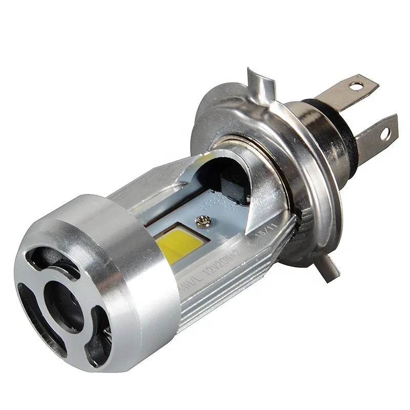 2015 COB LED мотоцикл DC/AC 6-36V мотоцикл фары H4 Мотор велосипед противотуманная фара лампа свет Мопед Скутер ATV Hi Lo луч биксенон