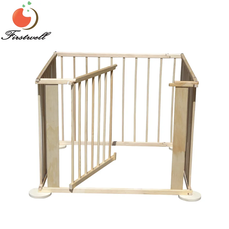 
High Quality Wood baby furniture custom shape wooden baby playpen for sale 