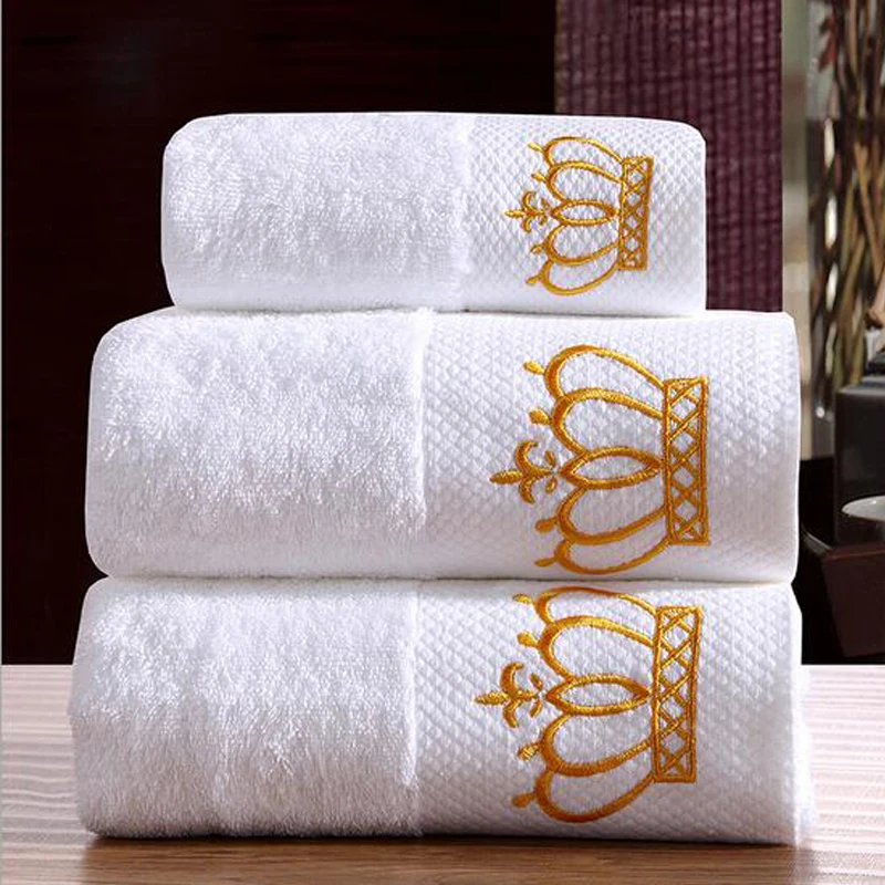 Custom Made Hotel Towel 100% Egyptian Cotton Terry Dobby Bath Towel Large Beach Towel