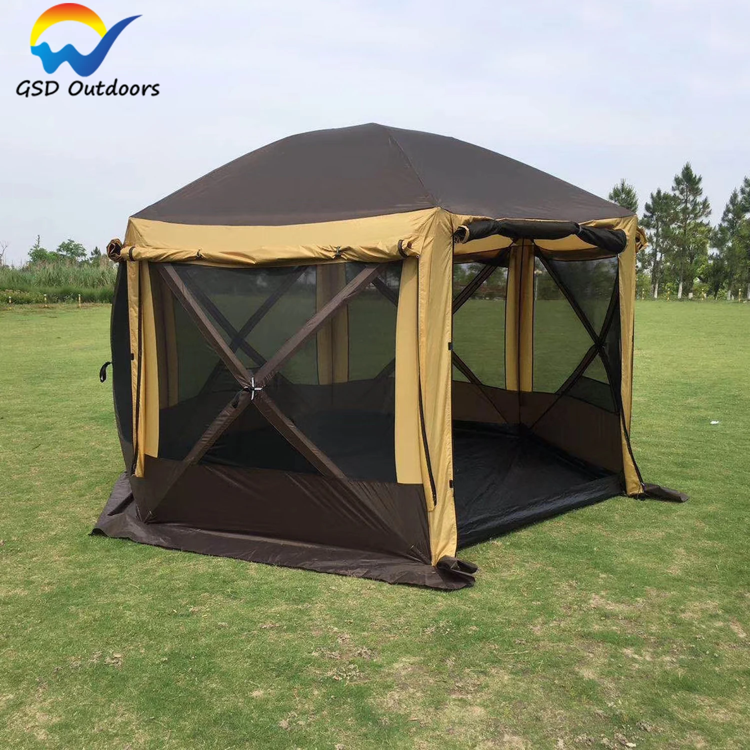 Hunting Tent Outdoor Ice Fishing Tent All Season Waterproof Large Family Party Tent