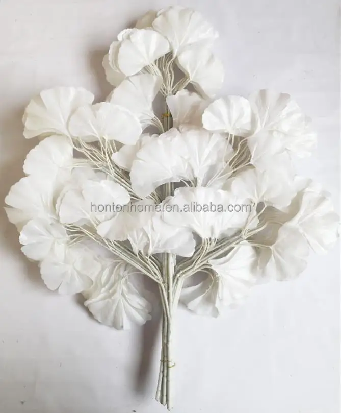 60cm Ginkgo Biloba Leaf Five Branches Maidenhair Trees Leaves Artificial Tree