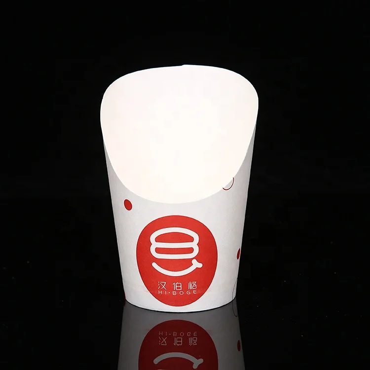 
Eco Food Packaging Kraft Paper French Fries Waffle Takeaway Box 