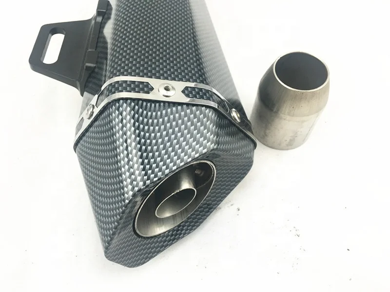 Высококачественный глушитель выхлопной трубы из углеродного волокна для мотоцикла 51 мм 38 мм для внедорожника тихий наконечник трубы
