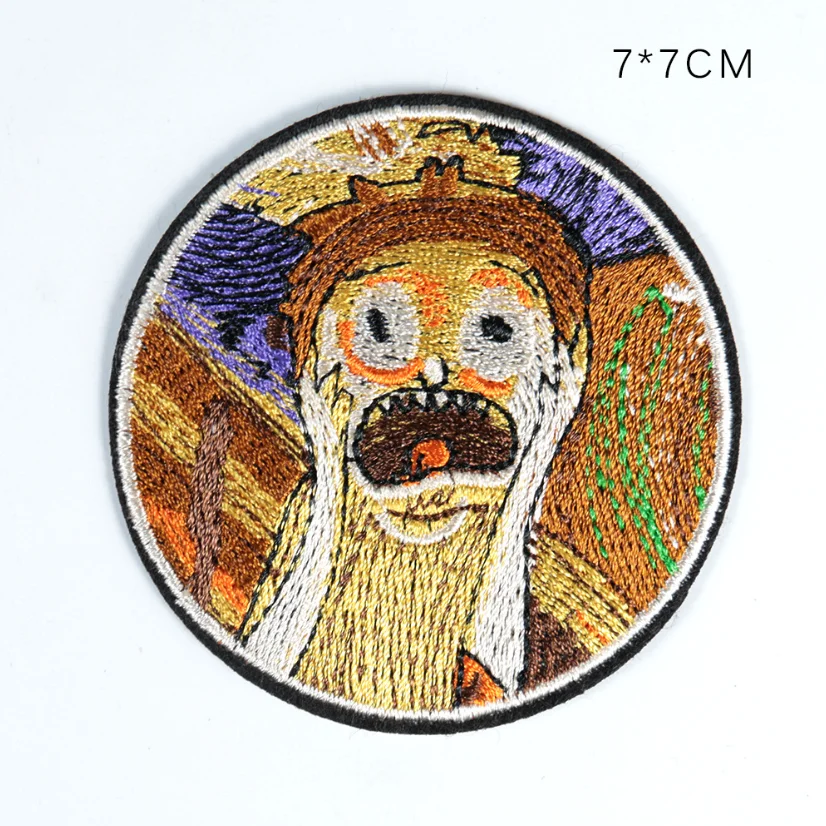 Impressionism patch Van Gogh embroidery patch iron on back for jacket jeans