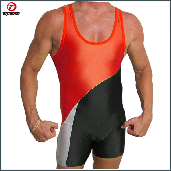 American School Team Wrestling Singlet Weight-Lifting Gym Outfit Tight Custom-available