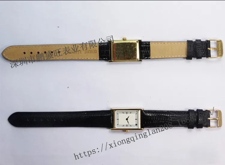 PSW Wholesale Factory Genuine Leather Strap Stainless Steel Wrist Watch
