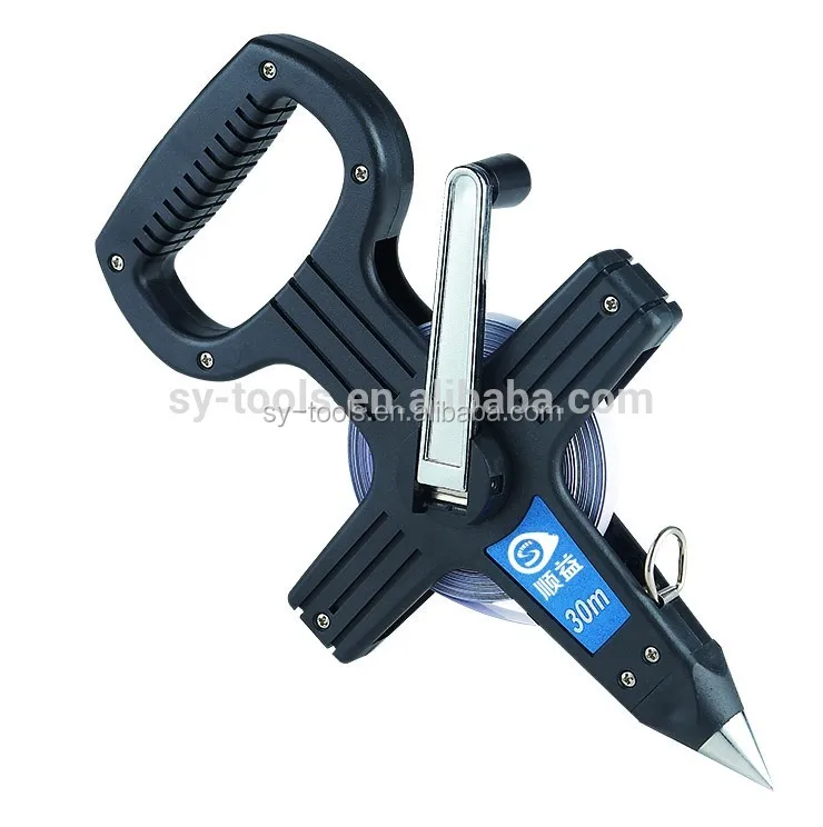 
New Design 1m 10m 30m 50m 100m Retractable ABS Case Fiberglass Measuring Tape Measure 